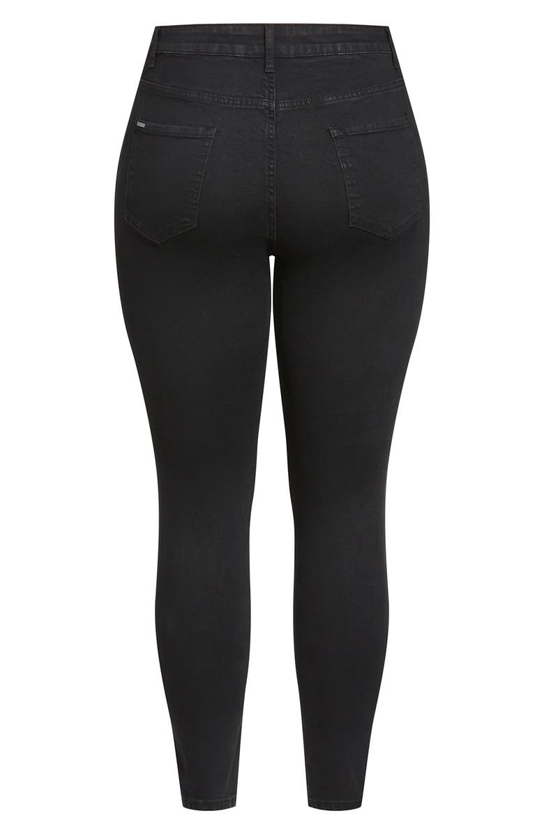 City Chic Harley Classic High Waist Skinny Jeans, Alternate, color, 