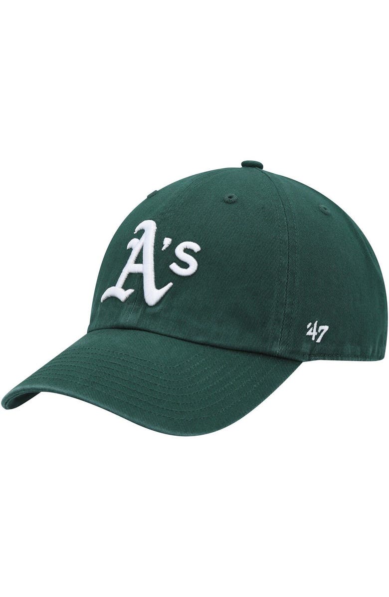 '47 Men's '47 Green Athletics Clean Up Adjustable Hat, Main, color,