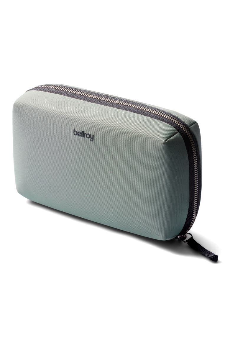 Water Resistant Recycled Polyester & Recycled Nylon Tech Case, Main, color, EUCALYPTUS