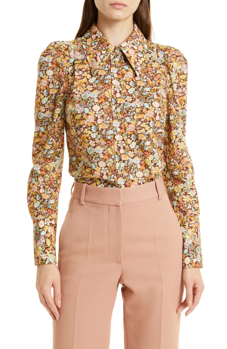 Smythe Patch Pocket Box Pleat Button-Up Shirt, Main, color, 