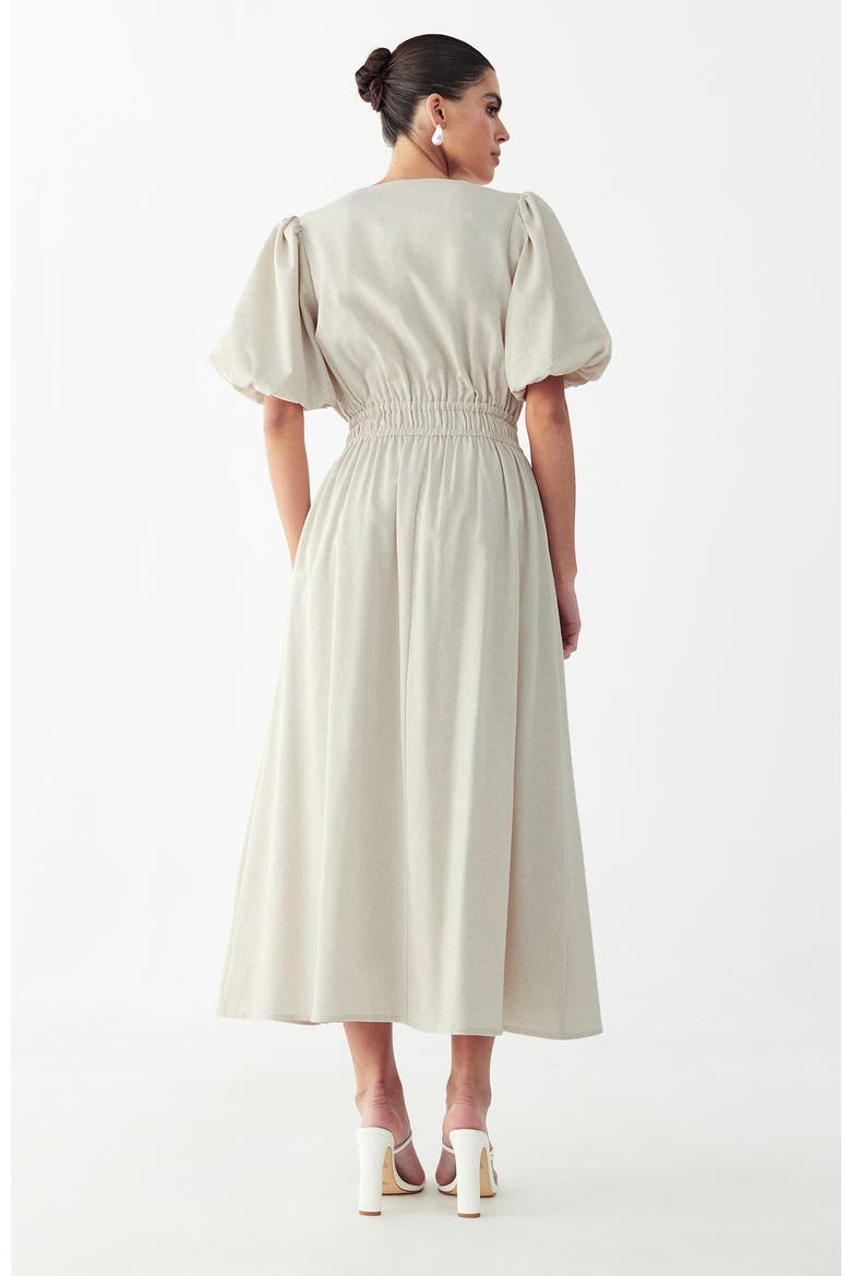 Rowley Midi Dress, Alternate, color, Natural