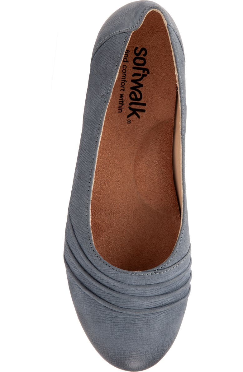 SoftWalk<sup>®</sup> Safi Flat, Alternate, color, Denim Nubuck