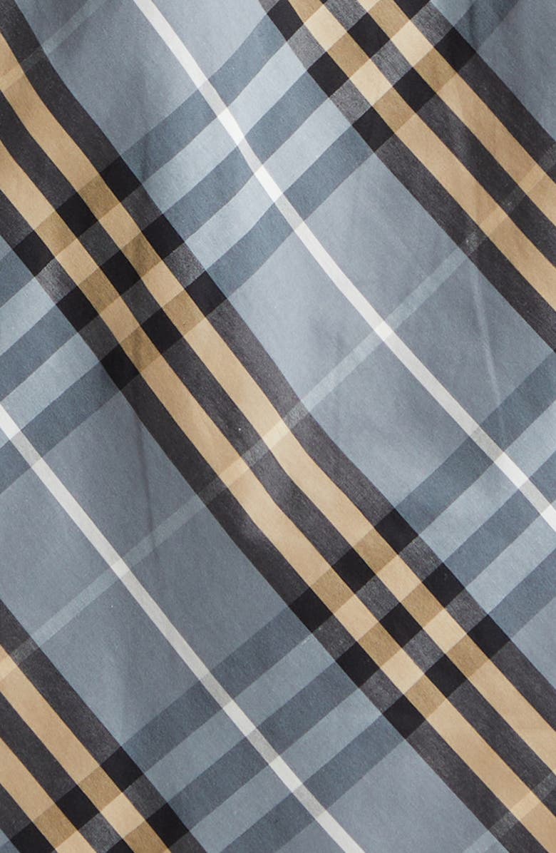 Burberry Robert Regular Fit Check Cotton Poplin Button-Up Shirt, Alternate, color, Wave Blue Ip Check