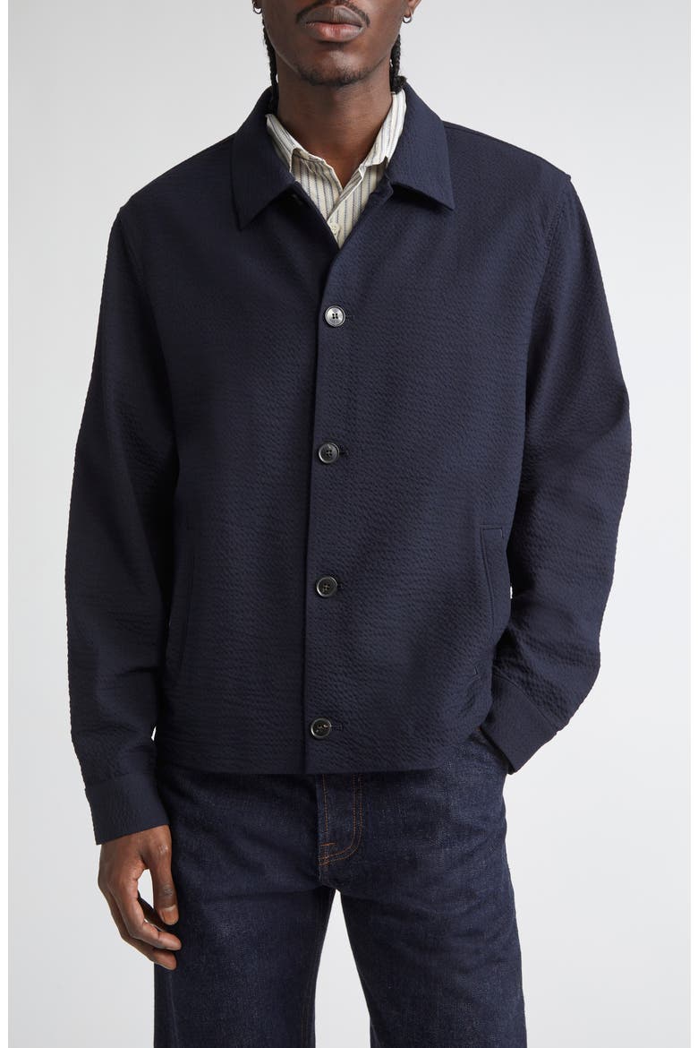 Lightweight Stretch Wool Jacket, Main, color, NAVY