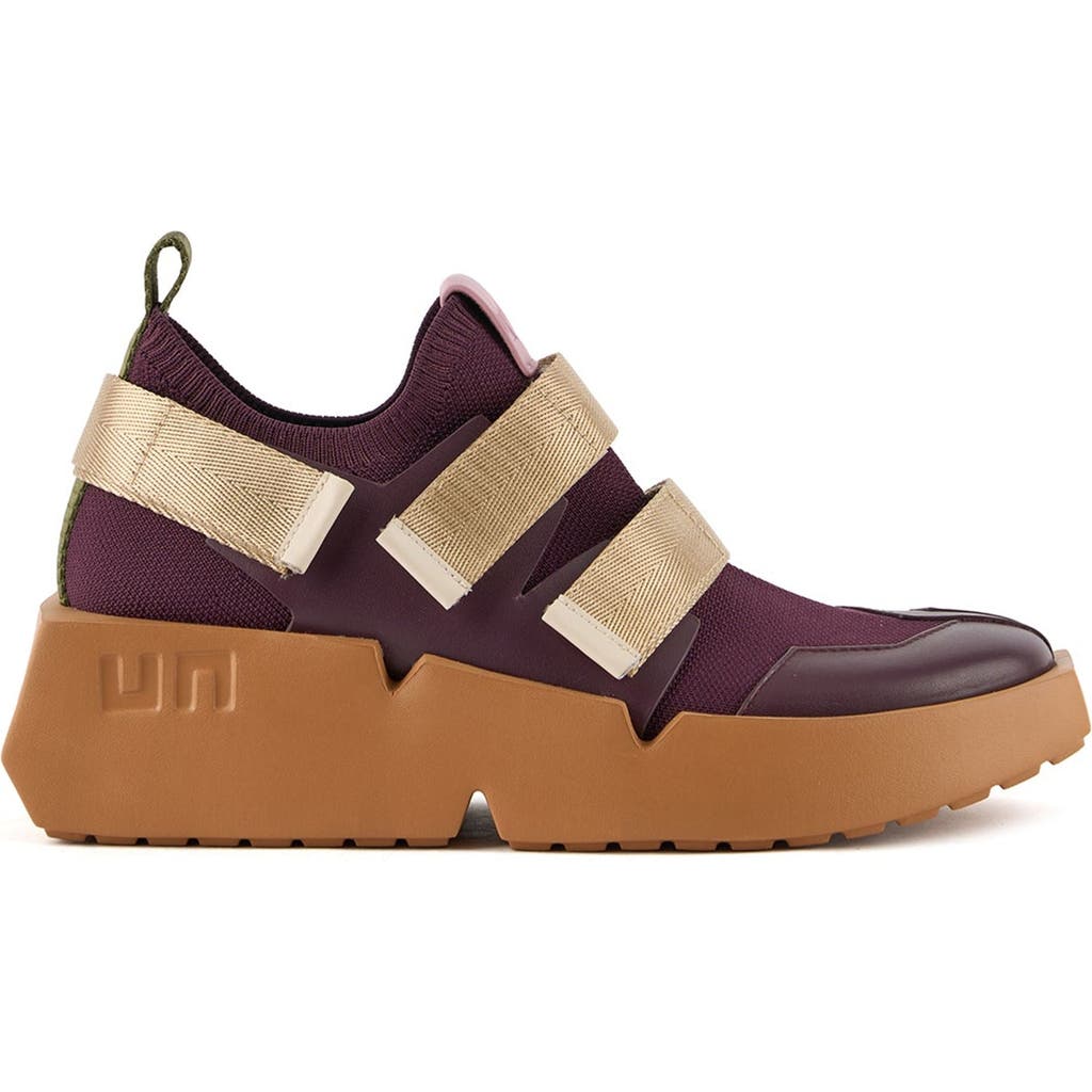 United Nude Mega Run Sneaker In Burgundy