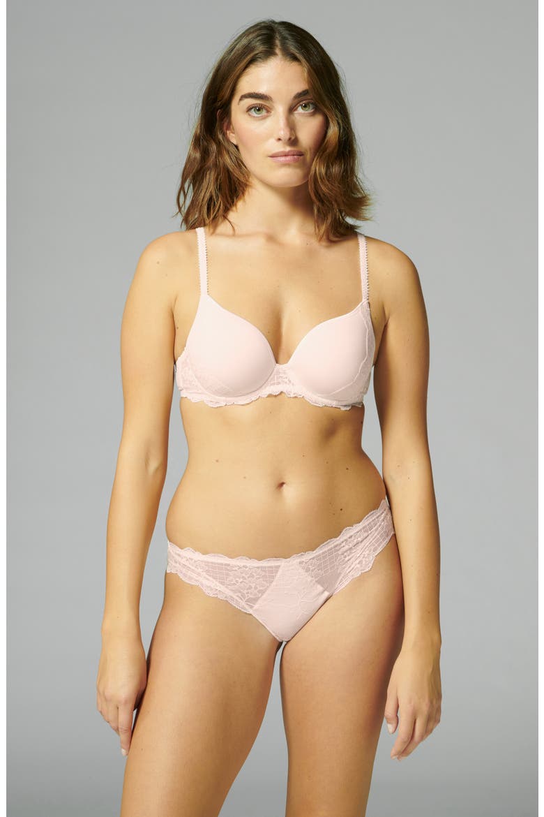 Reve Lace Bikini Cut Briefs, Alternate, color, SAKURA PINK