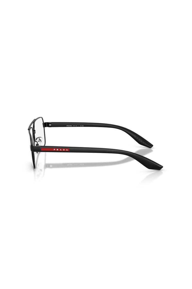 57mm Rectangle optical glasses, Alternate, color, Black