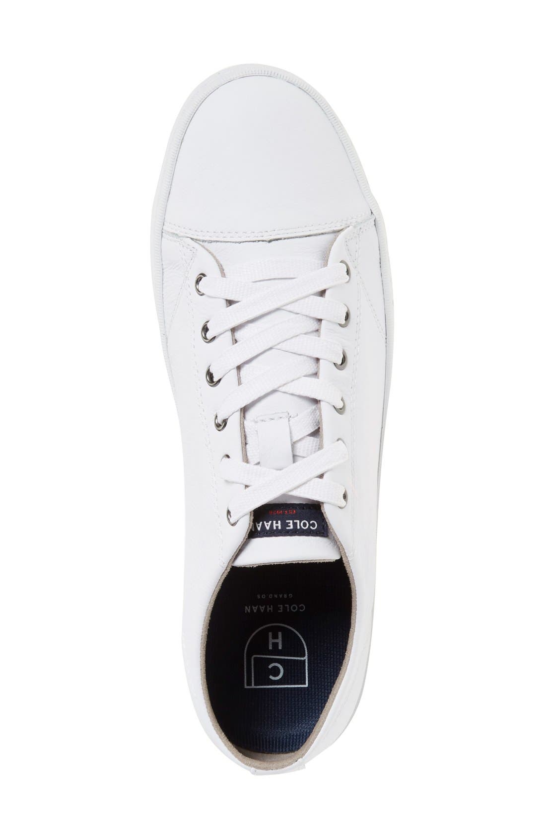 'Trafton' Cap Toe Sneaker, Alternate, color, WHITE LEATHER