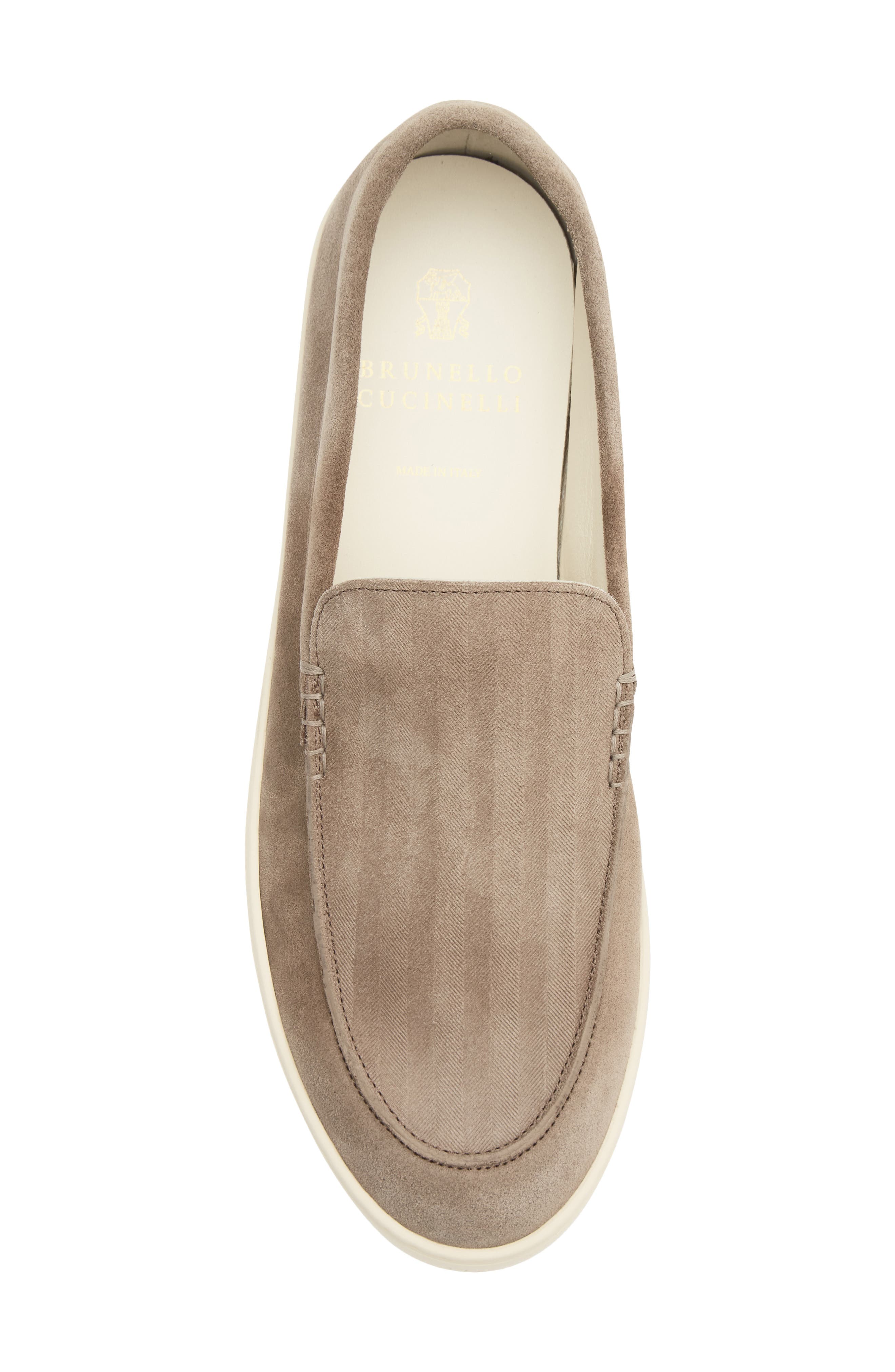 Chevron Slip On Leather Sneaker, Alternate, color, C4298 KOALA