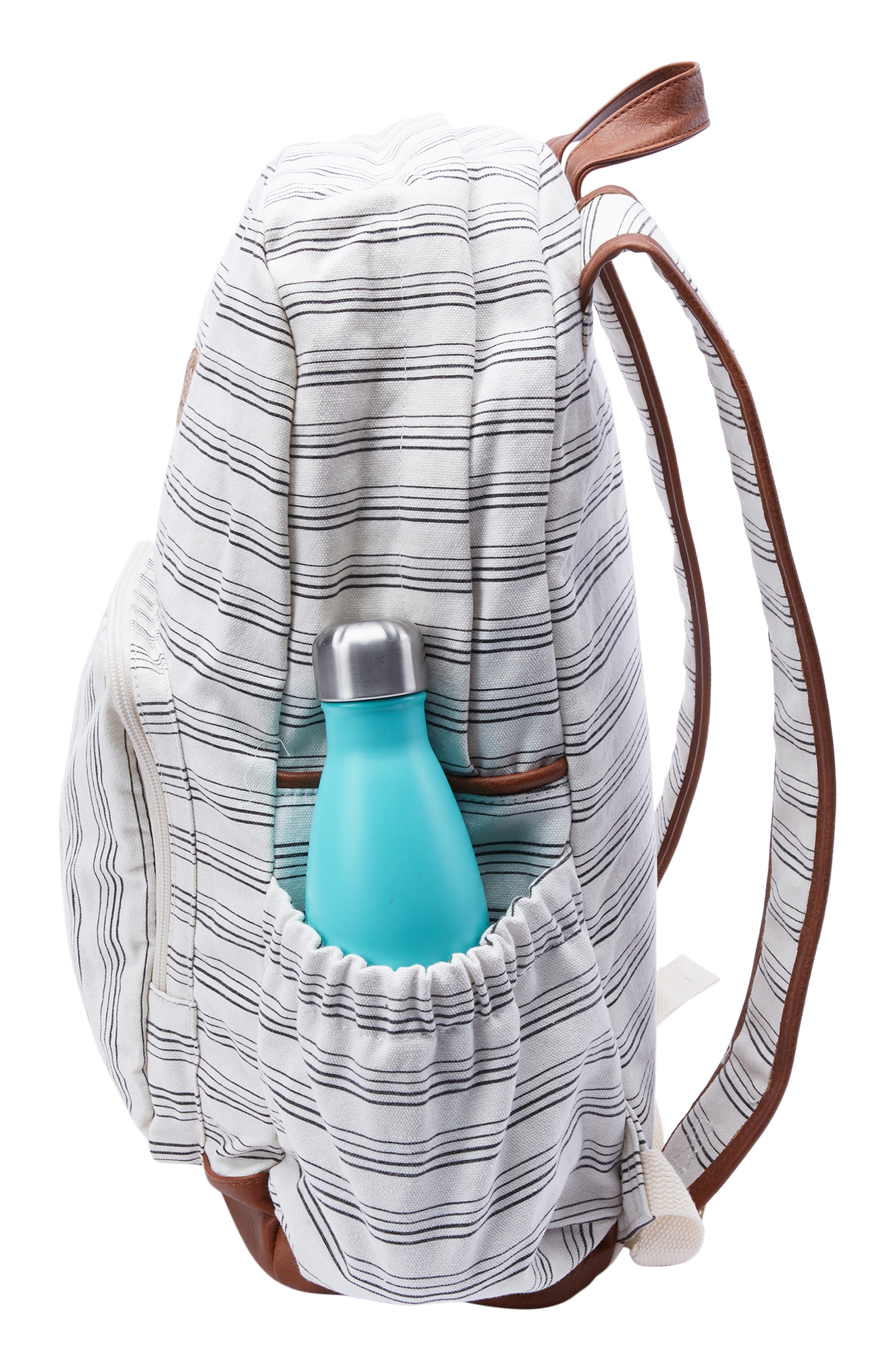 Billabong Home Abroad Stripe Canvas Backpack, Alternate, color, 