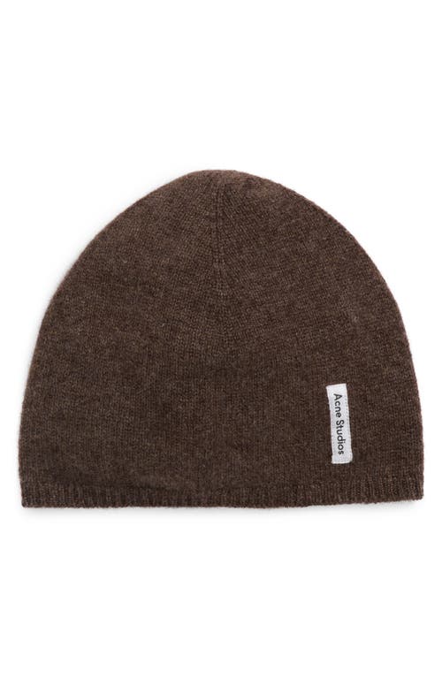 Acne Studios Kassia Cashmere Beanie In Brown