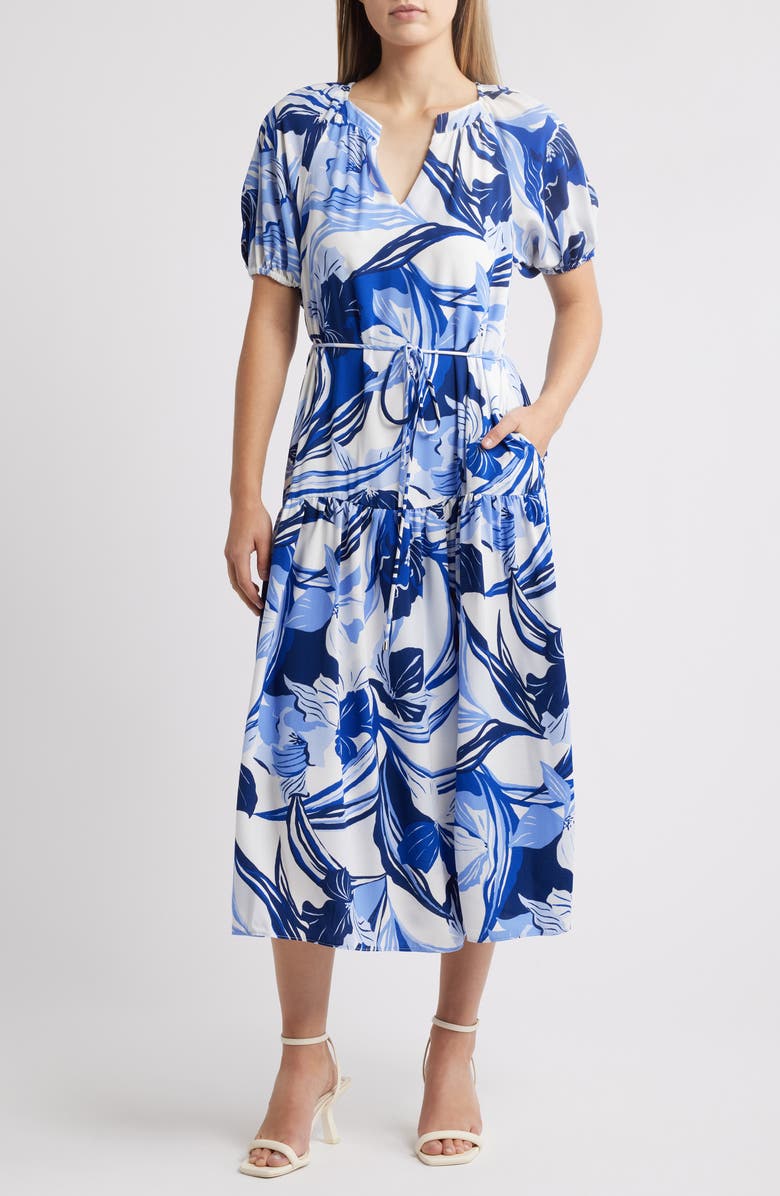 Julia Jordan Puff Sleeve Maxi Dress, Main, color, 