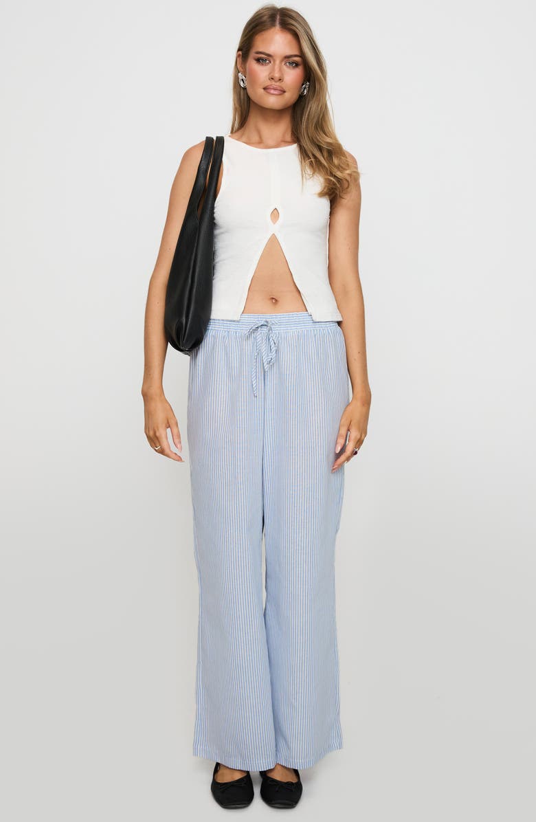 Princess Polly Lantau Front Slit Tank, Alternate, color, White