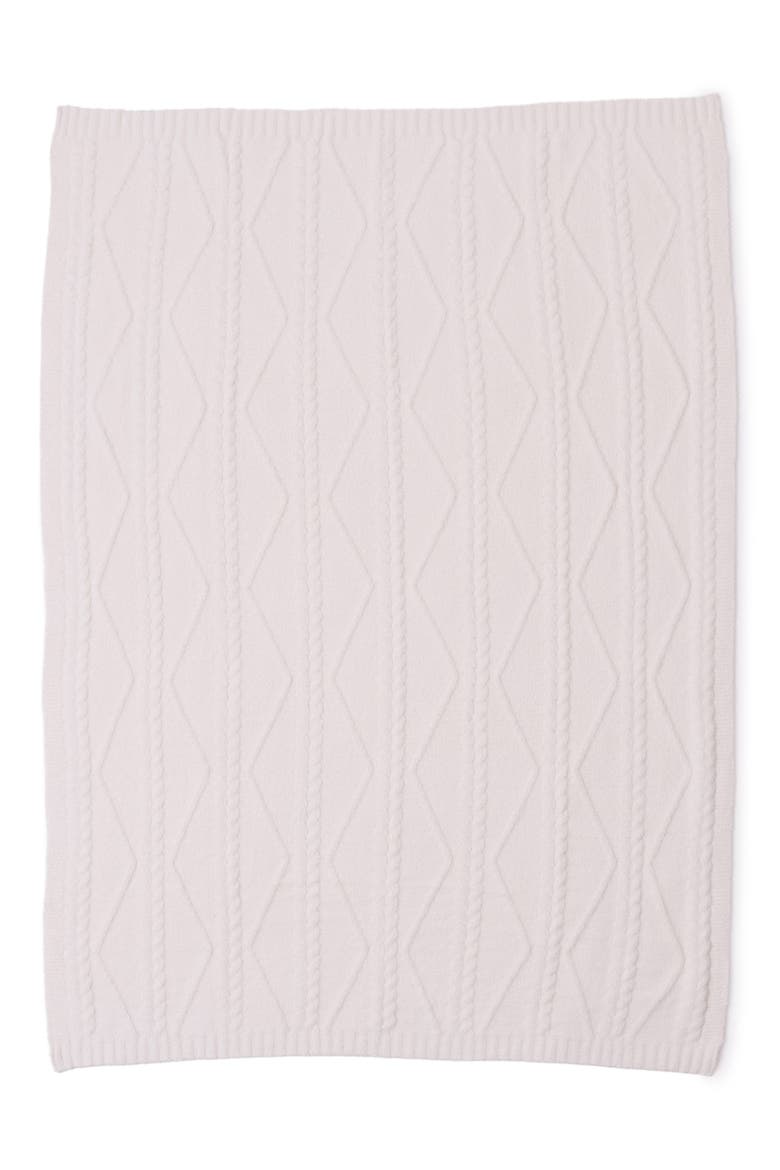 CozyChic® Fisherman Cable Throw Blanket, Main, color, CREAM