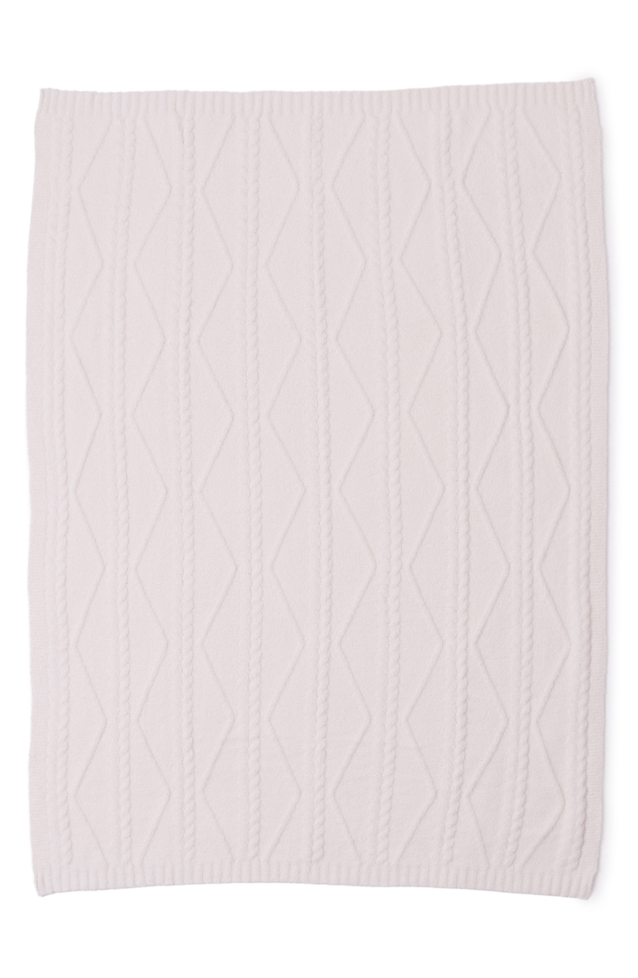 Barefoot Dreams® CozyChic® Fisherman Cable Throw Blanket - Cream, One Size oz