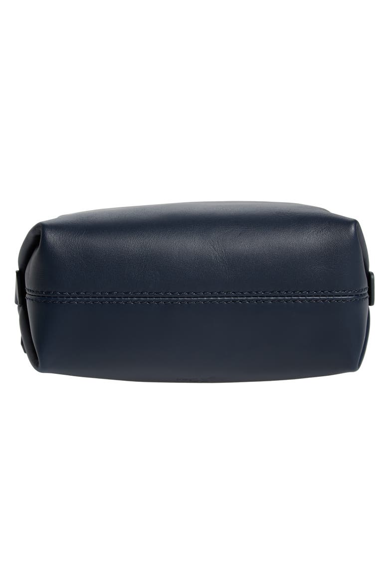 Mini Leather Dopp Kit, Alternate, color, NAVY