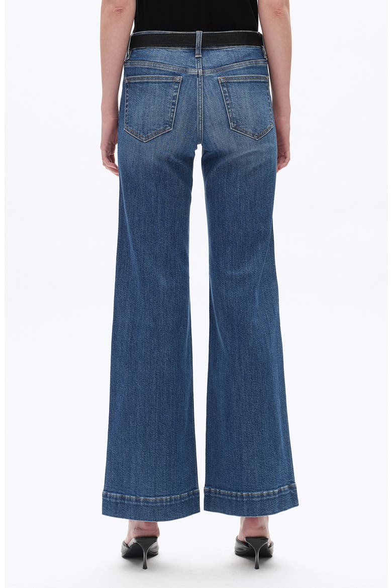 Low Rise Wide Leg Jeans, Alternate, color, MEDIUM BLUE