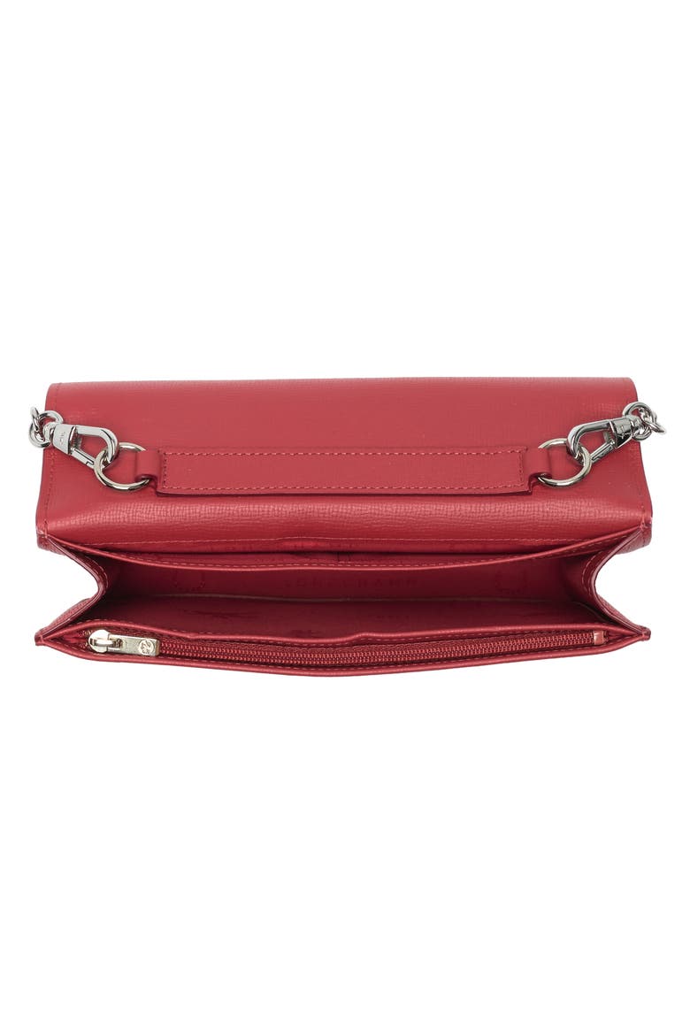 Le Pliage Neo Wallet on a Chain, Alternate, color, RED