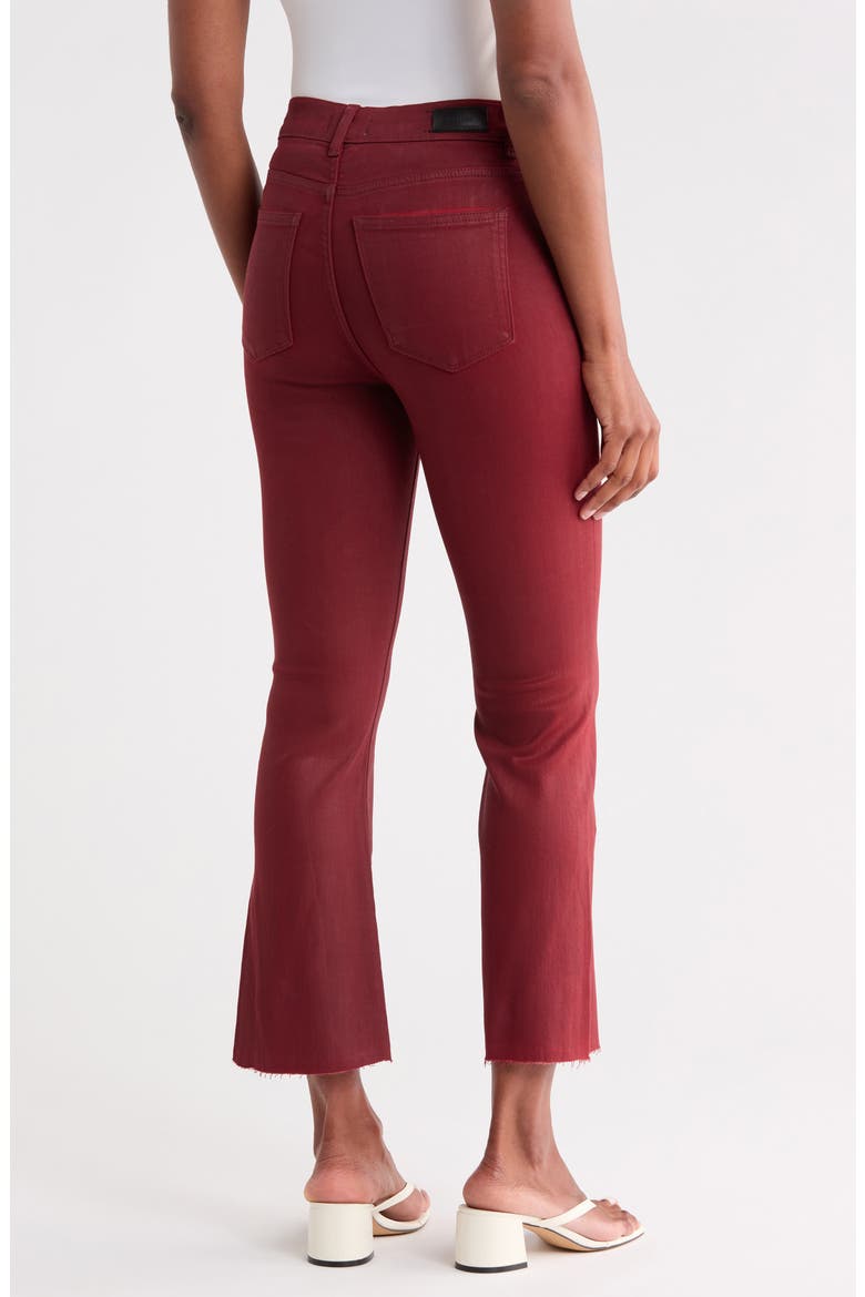 Bridget Instasculpt™ Coated Raw Hem Crop Bootcut Jeans, Alternate, color, CHERRY COATED