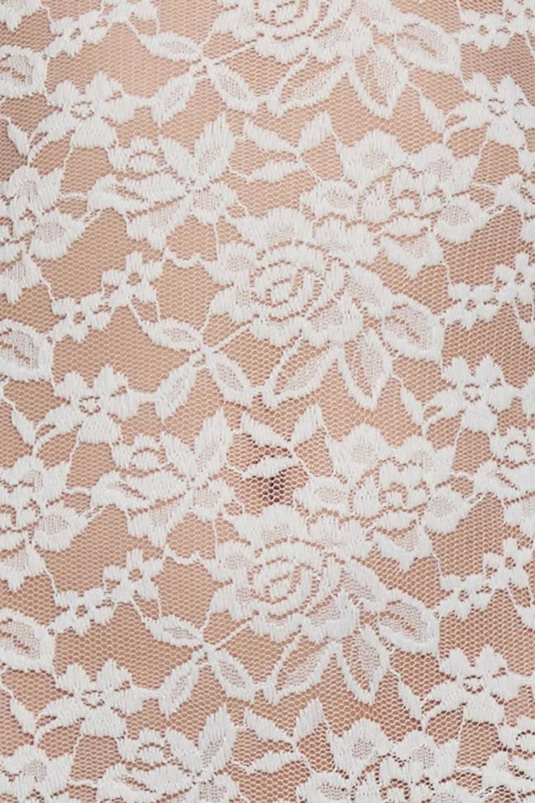 Soleil Scalloped Lace Midi Dress, Alternate, color, White