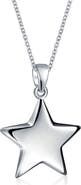BLING JEWELRY Sterling Silver Star Dangling Necklace