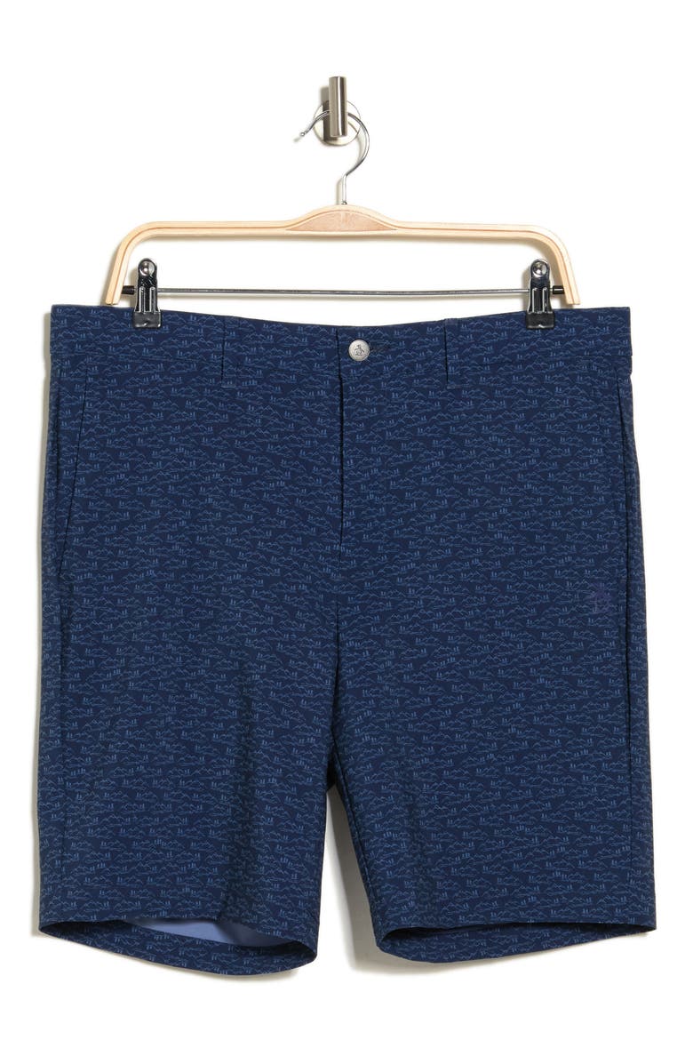 Novelty Patterned Golf Shorts, Alternate, color, BLACK IRIS