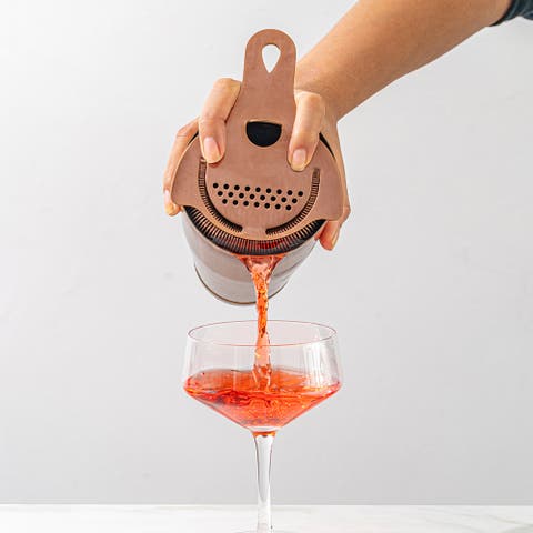 Antique Copper Hawthorne Cocktail Strainer