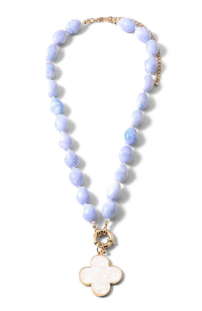 Erin McDermott Jewelry Clover Luck Statement Necklace, Main, color, 