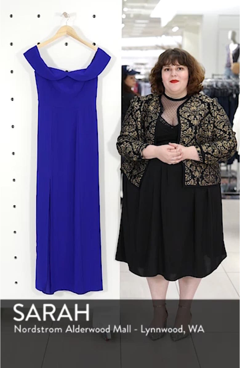 Upton Off the Shoulder Gown, sales video thumbnail