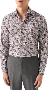 Eton Contemporary Fit Floral Dress Shirt