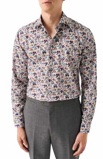Eton Contemporary Fit Floral Dress Shirt