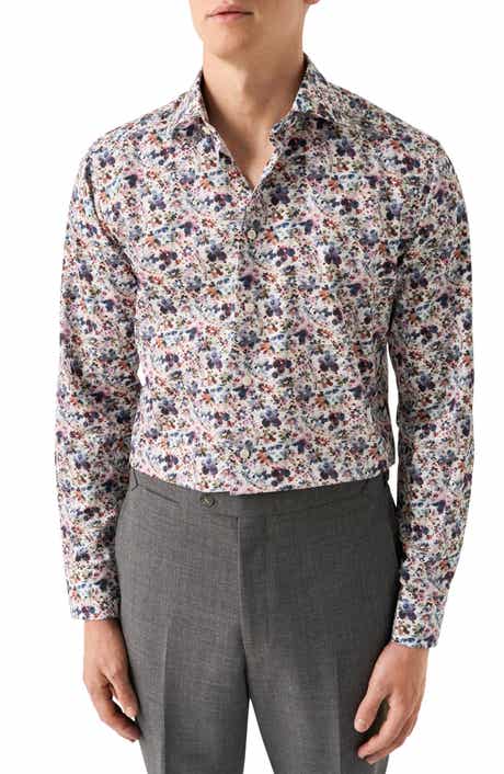 Eton Contemporary Fit Floral Dress Shirt