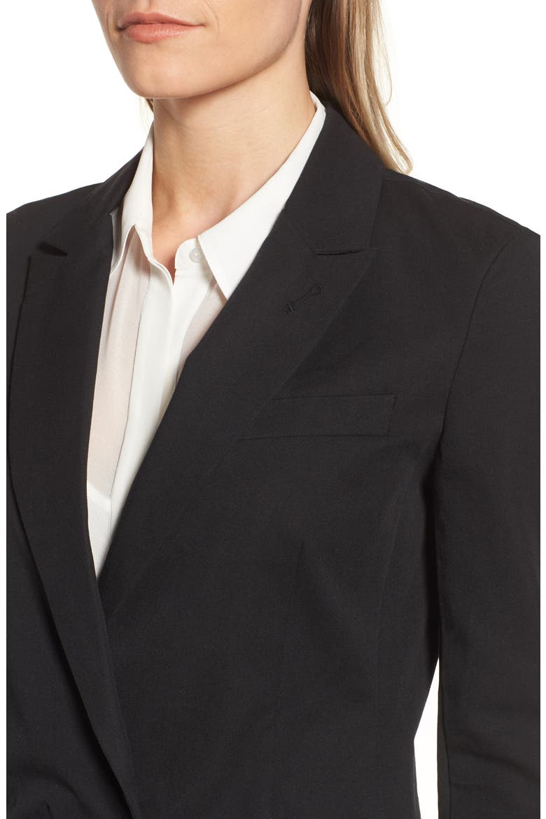 Long Blazer, Alternate, color, BLACK