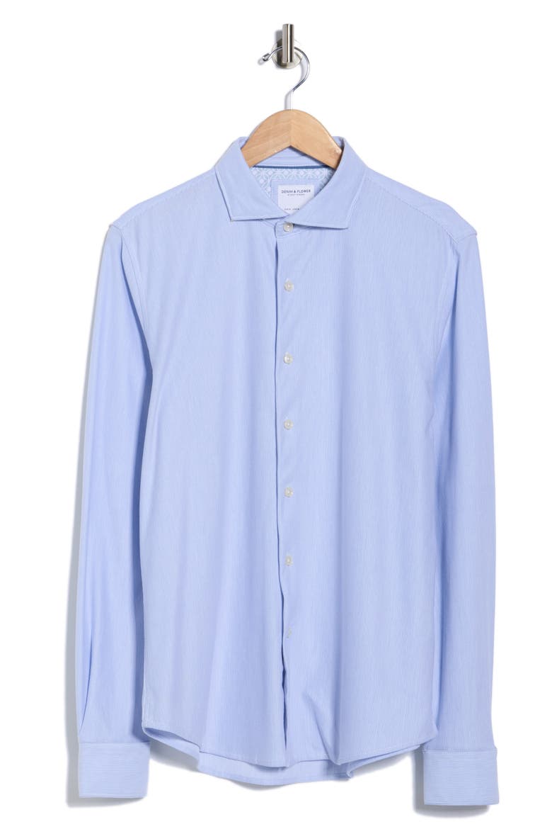 Tech Oxford Dress Shirt, Alternate, color, BLUE