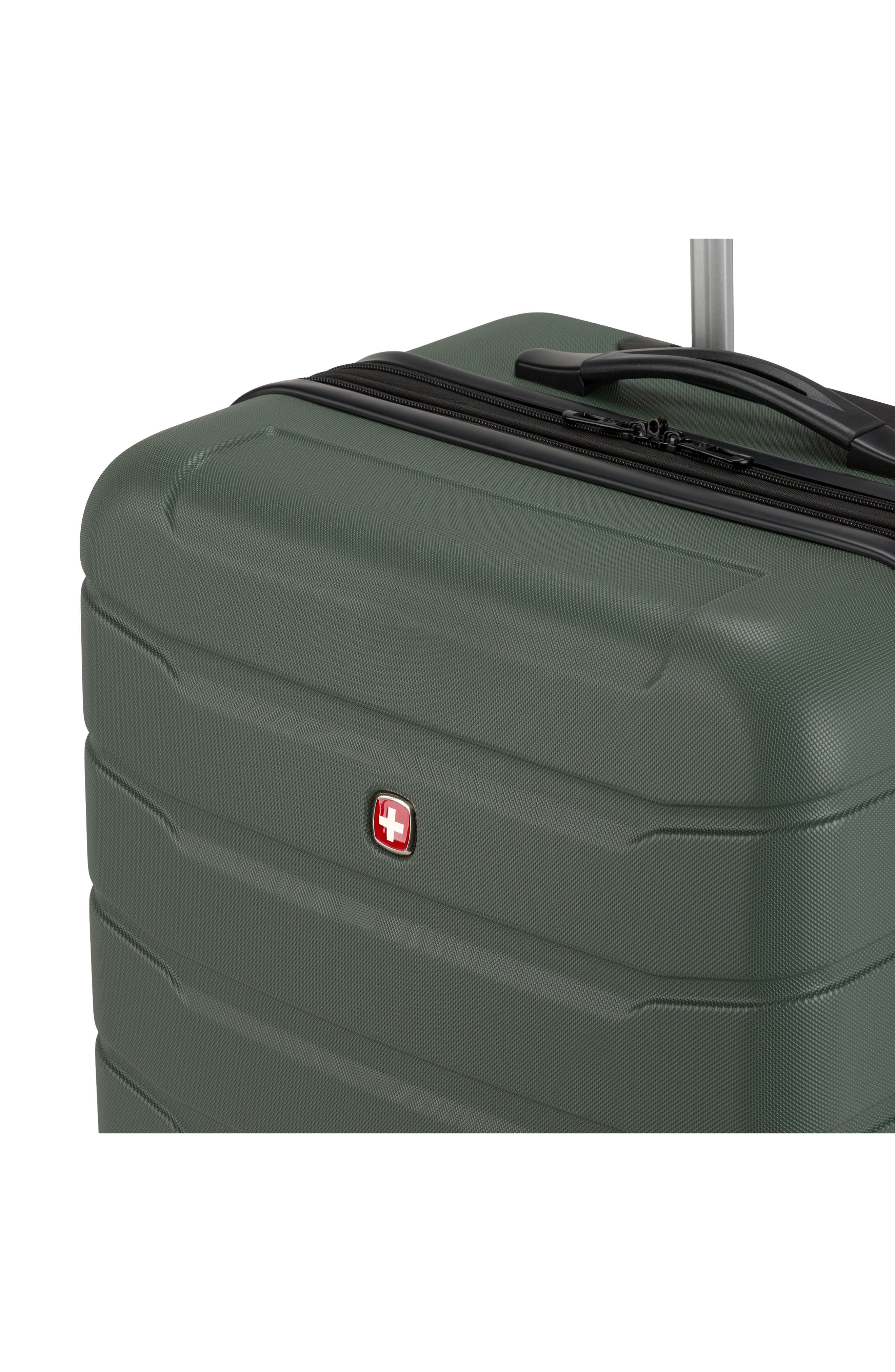 SWISSGEAR 24-Inch Hardside Spinner Suitcase, Alternate, color, Olive