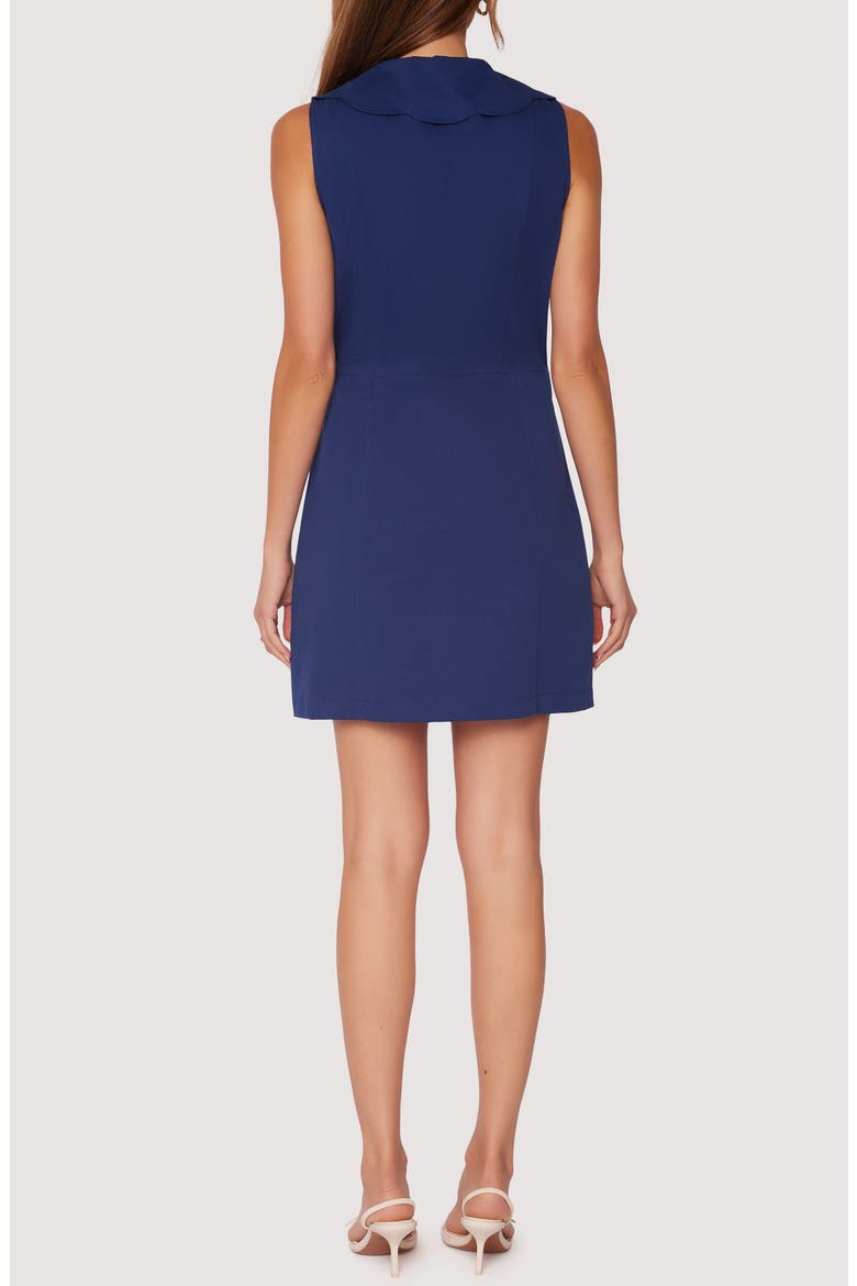 Maritime Melody Sleeveless Minidress, Alternate, color, NAVY