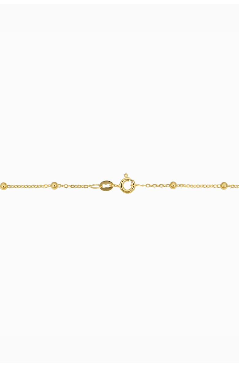 Oradina 14K Yellow Gold Have a Ball Anklet, Alternate, color, Yellow Gold