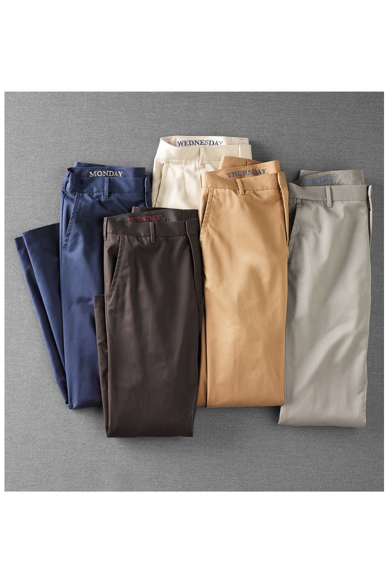 'Weekday Warriors' Non-Iron Slim Fit Cotton Chinos, Alternate, color, THURSDAY KHAKIS