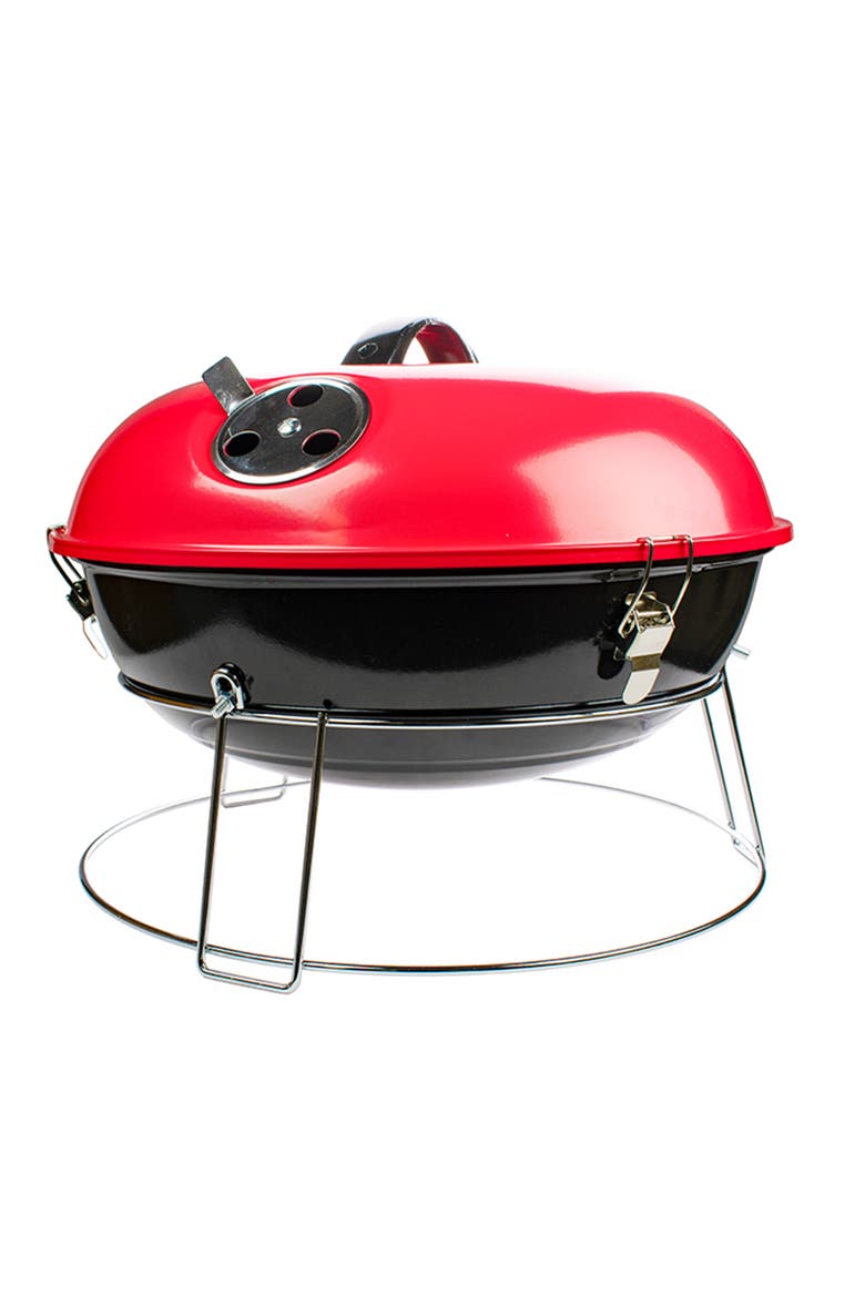 14 Inch Portable Charcoal BBQ Grill in Red, Alternate, color, Red