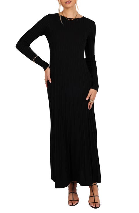 Alison Long Sleeve Rib Maxi Dress