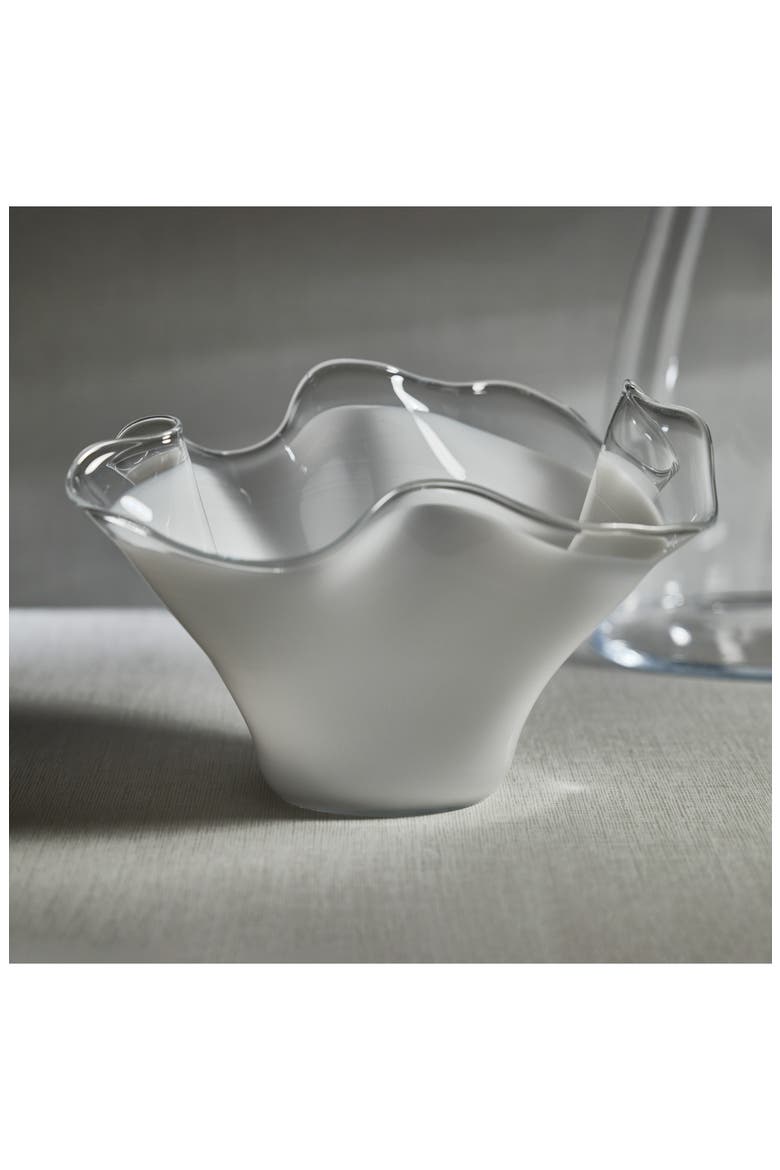 Vellerti Wave Glass Bowl, Alternate, color, WHITE