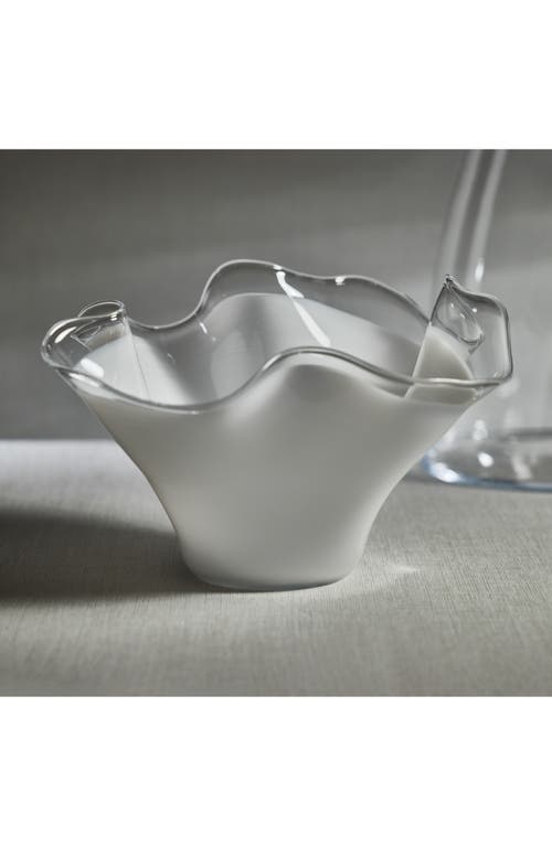 Zodax Vellerti Wave Glass Bowl In Transparent