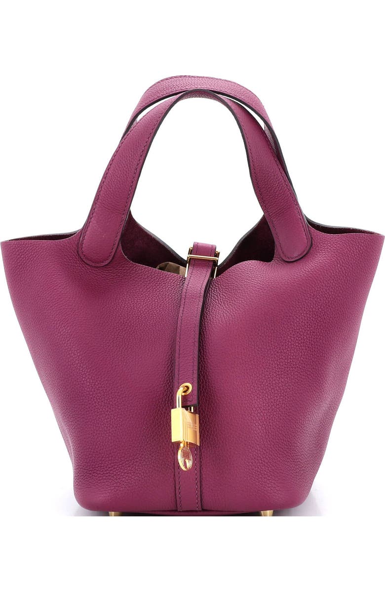 Pre-Owned Hermes Picotin Lock Bag Maurice PM, Main, color, Cassis