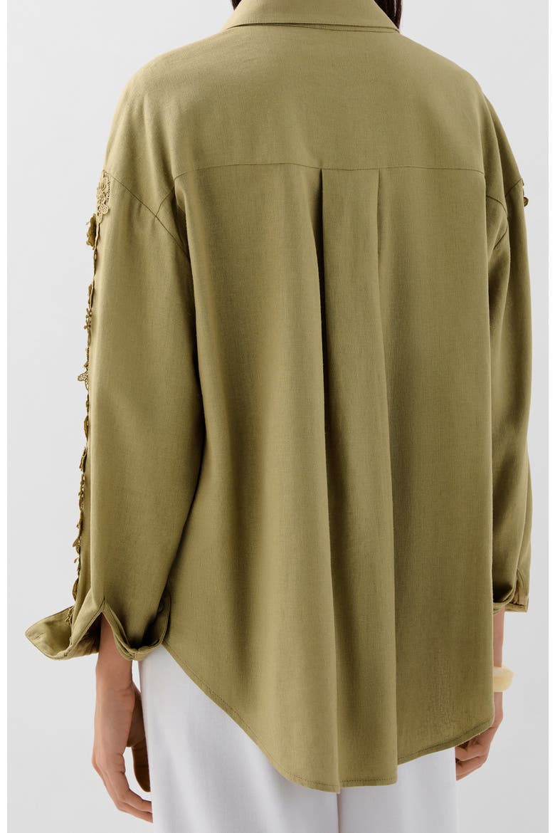 Lace Shirt, Alternate, color, Khaki