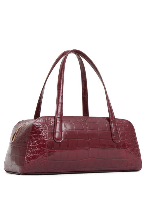 Mansur Gavriel Helios Top Handle Bag In Burgundy