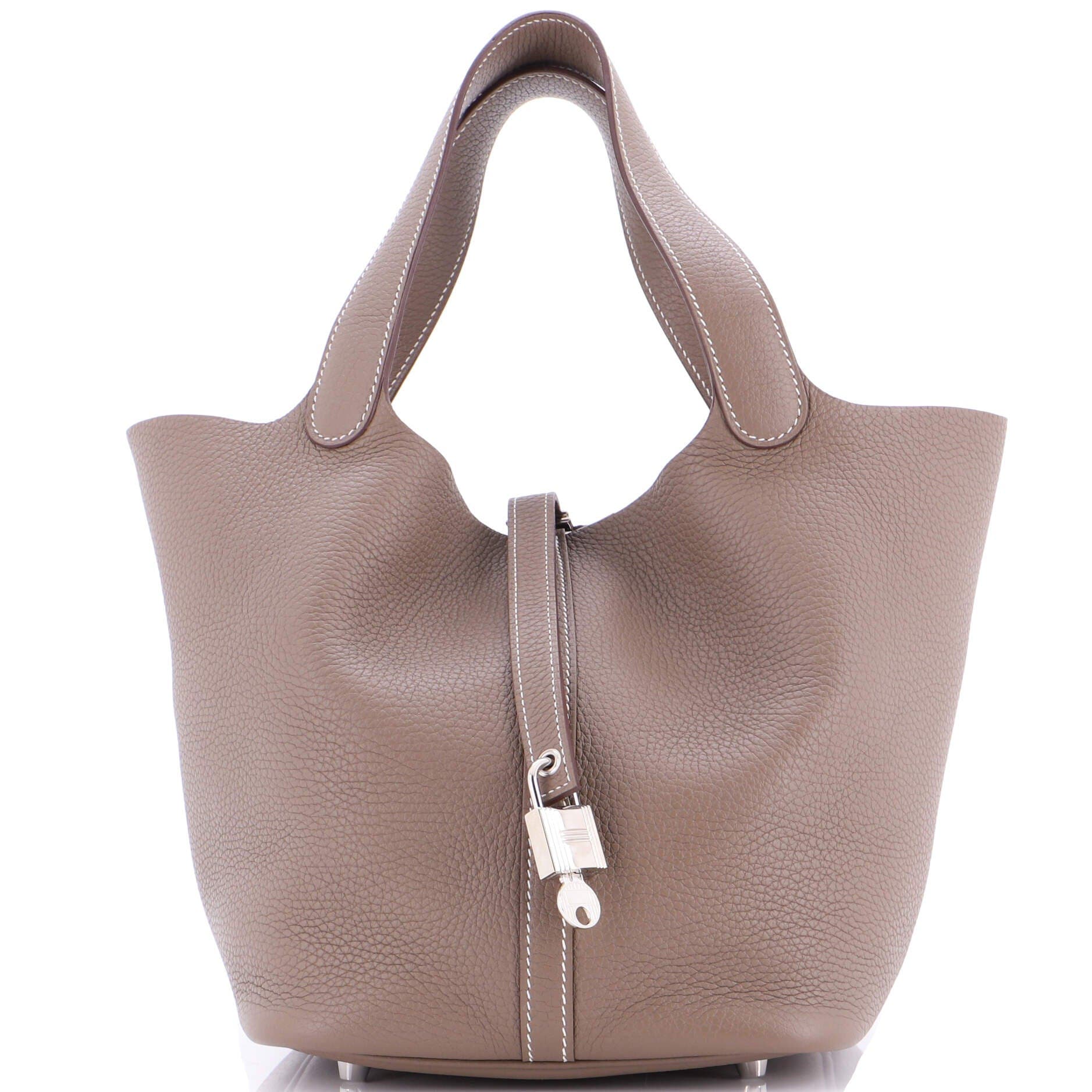 Pre-Owned Hermes Picotin Lock Bag Clemence MM, Main, color, 