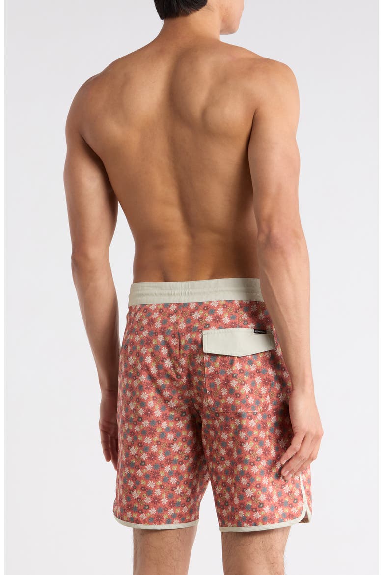 Cruzer Scallop Swim Trunks, Alternate, color, GINGER SPICE