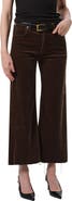 Citizens of Humanity Lyra Raw Hem Ankle Wide Leg Corduroy Pants