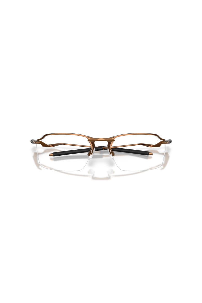 57mm Rectangle optical glasses, Alternate, color, Brown