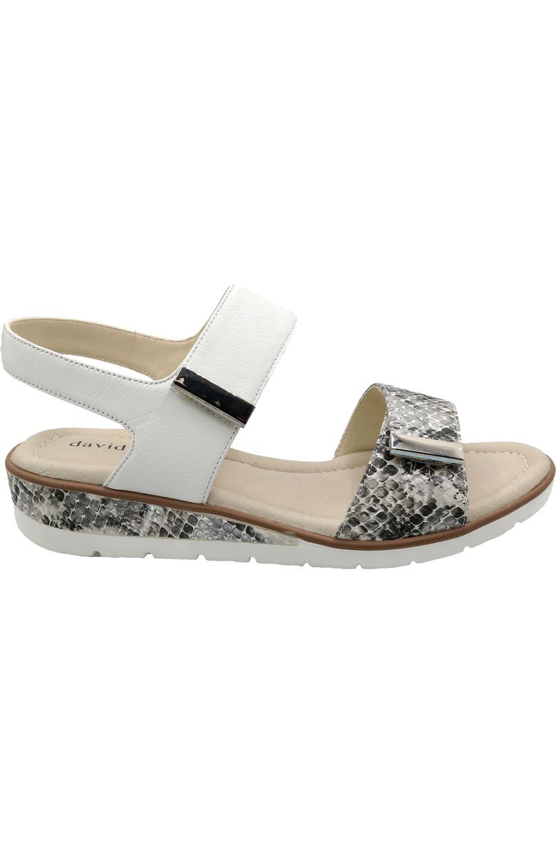 David Tate Civic Slingback Sandal, Alternate, color, White Multi